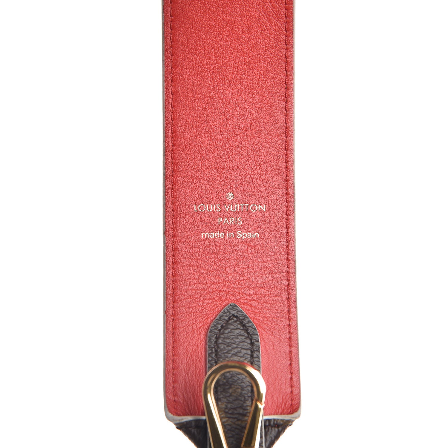 Louis Vuitton Monogram Bandouliere Shoulder Strap Red 3 of 6