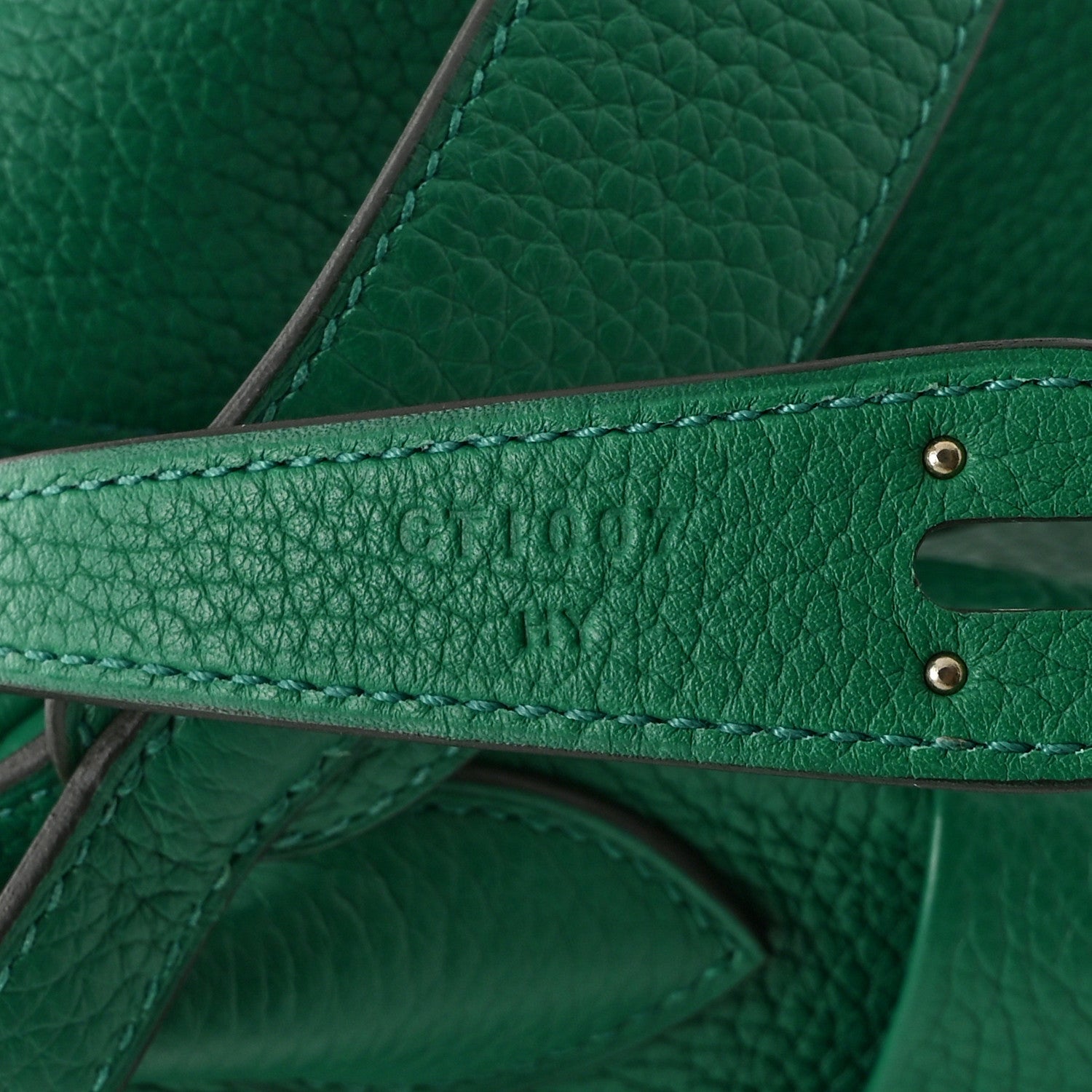 Hermes Taurillon Clemence Lindy 30 Vert Vertigo 7 of 10