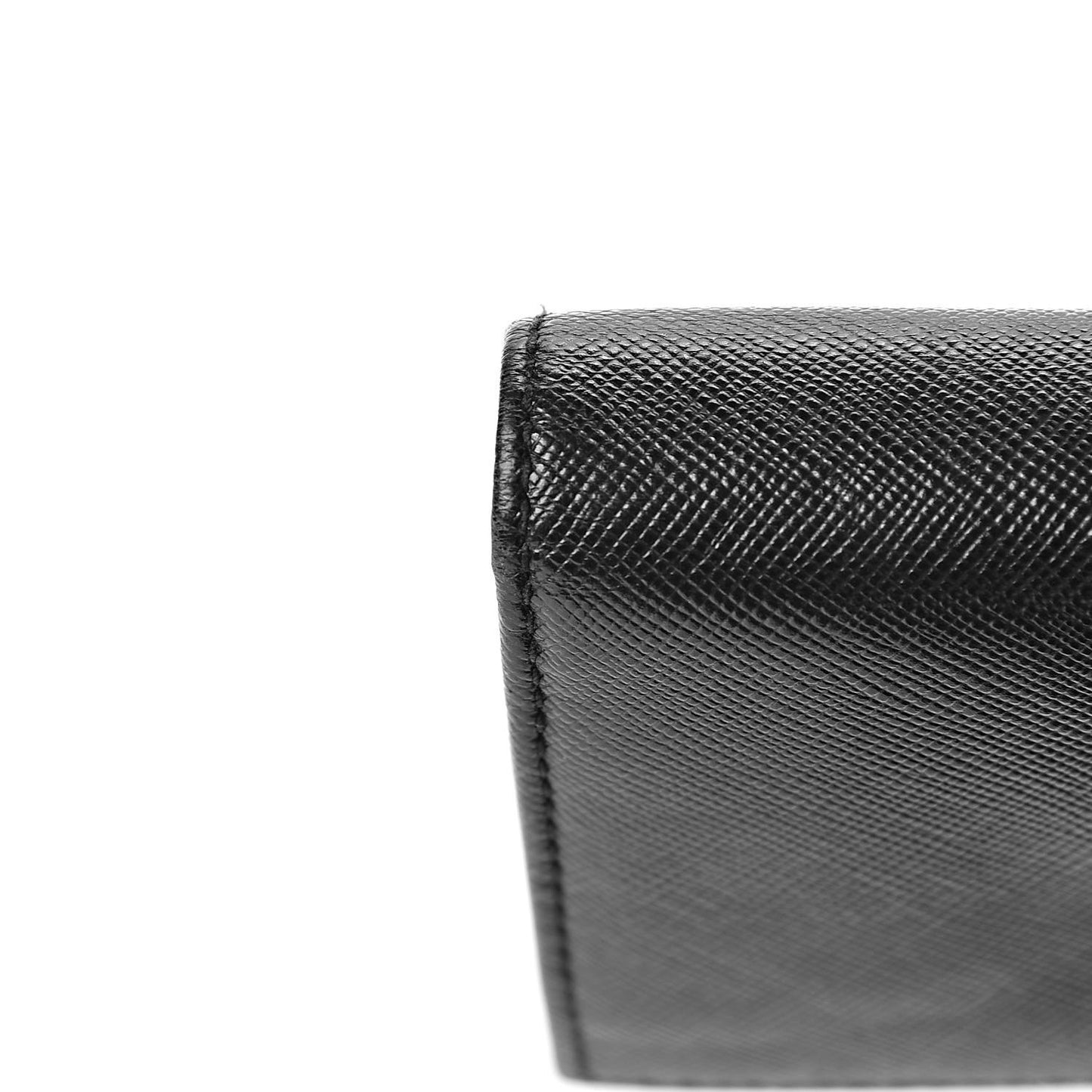 Saffiano Continental Flap Wallet Black
