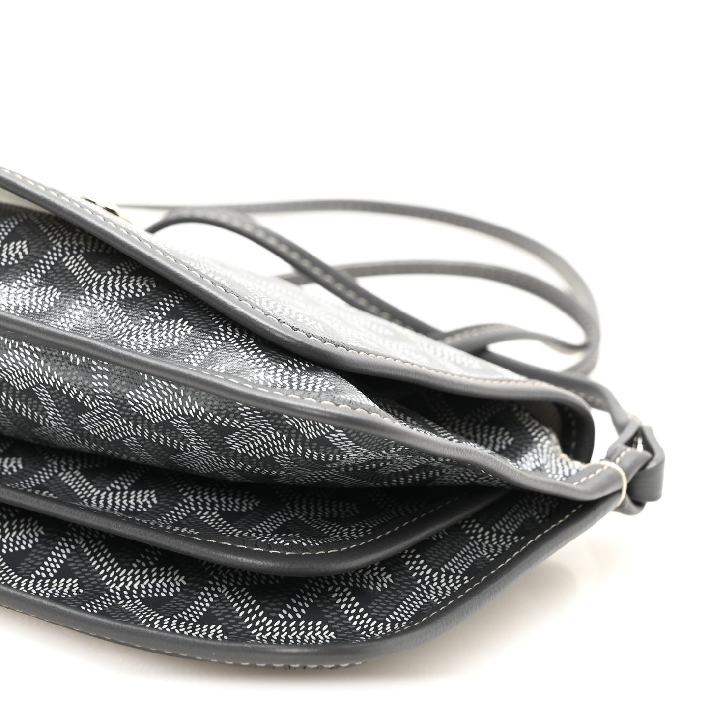 Goyardine Plumet Wallet Clutch Grey