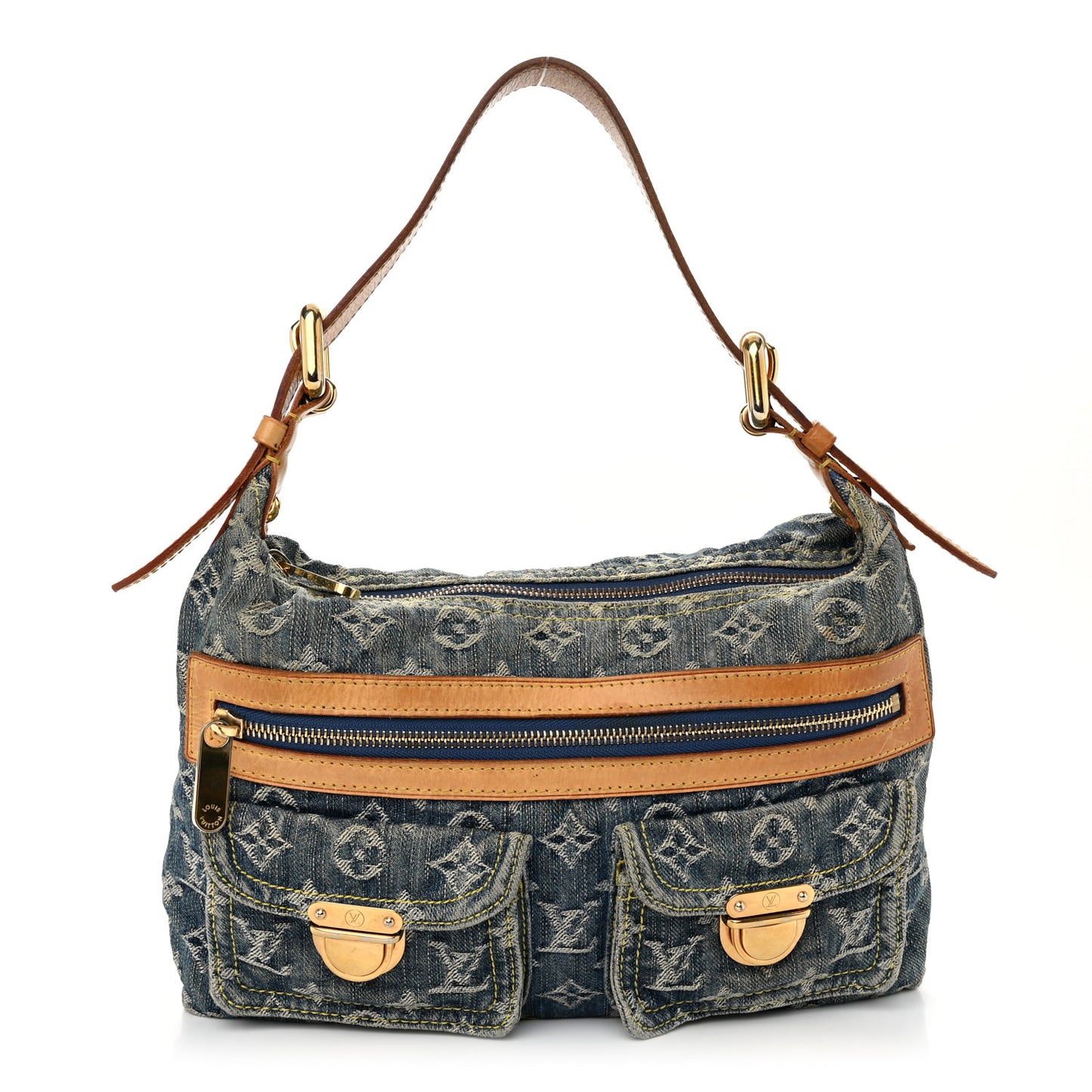 Monogram Denim Baggy PM Blue
