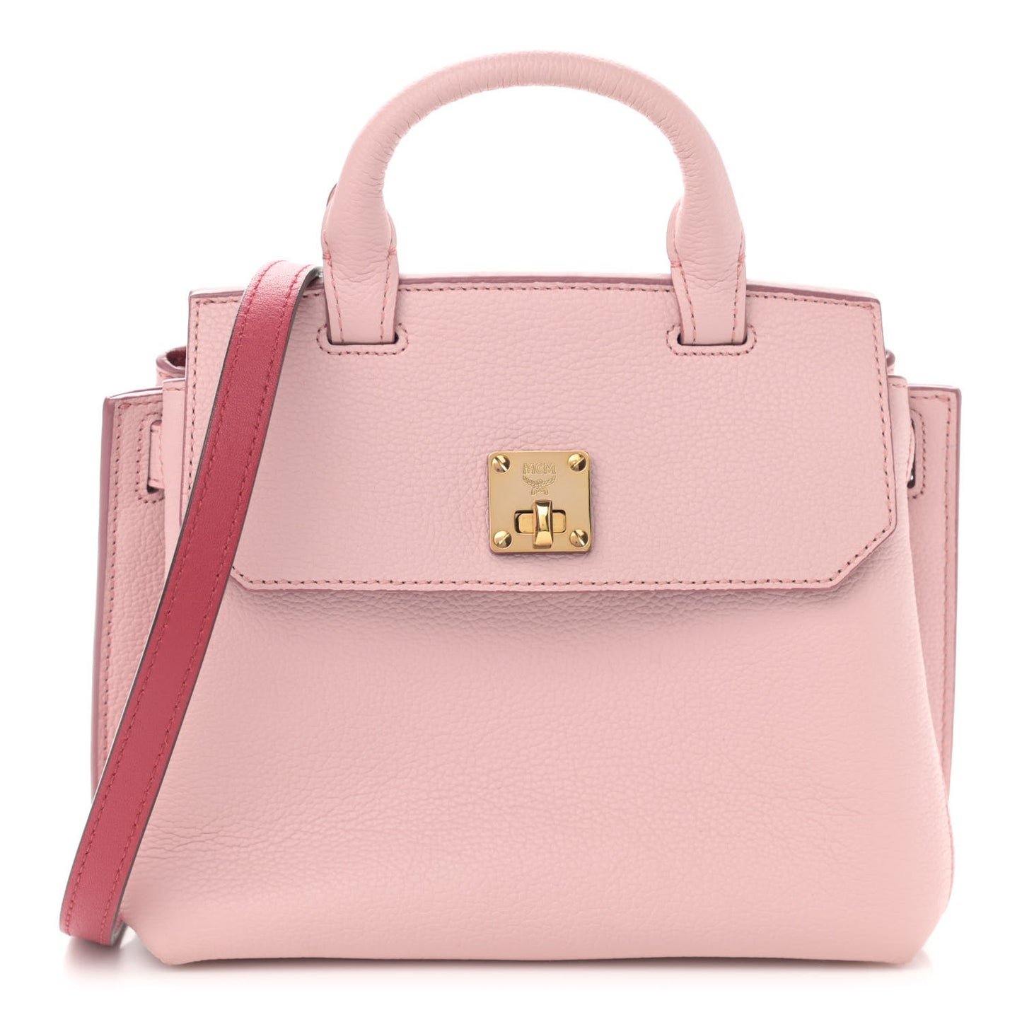 Grained Calfskin Small Milla Crossbody Pale Mauve