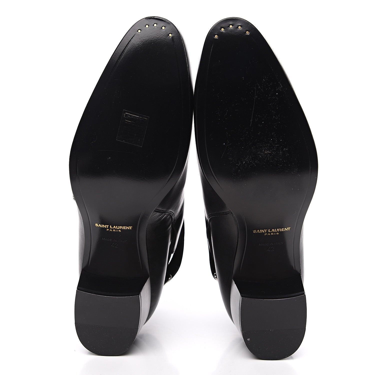 Saint Laurent Smooth Jodhpur Calfskin Blake Ankle Boots 42 Black 7 of 8