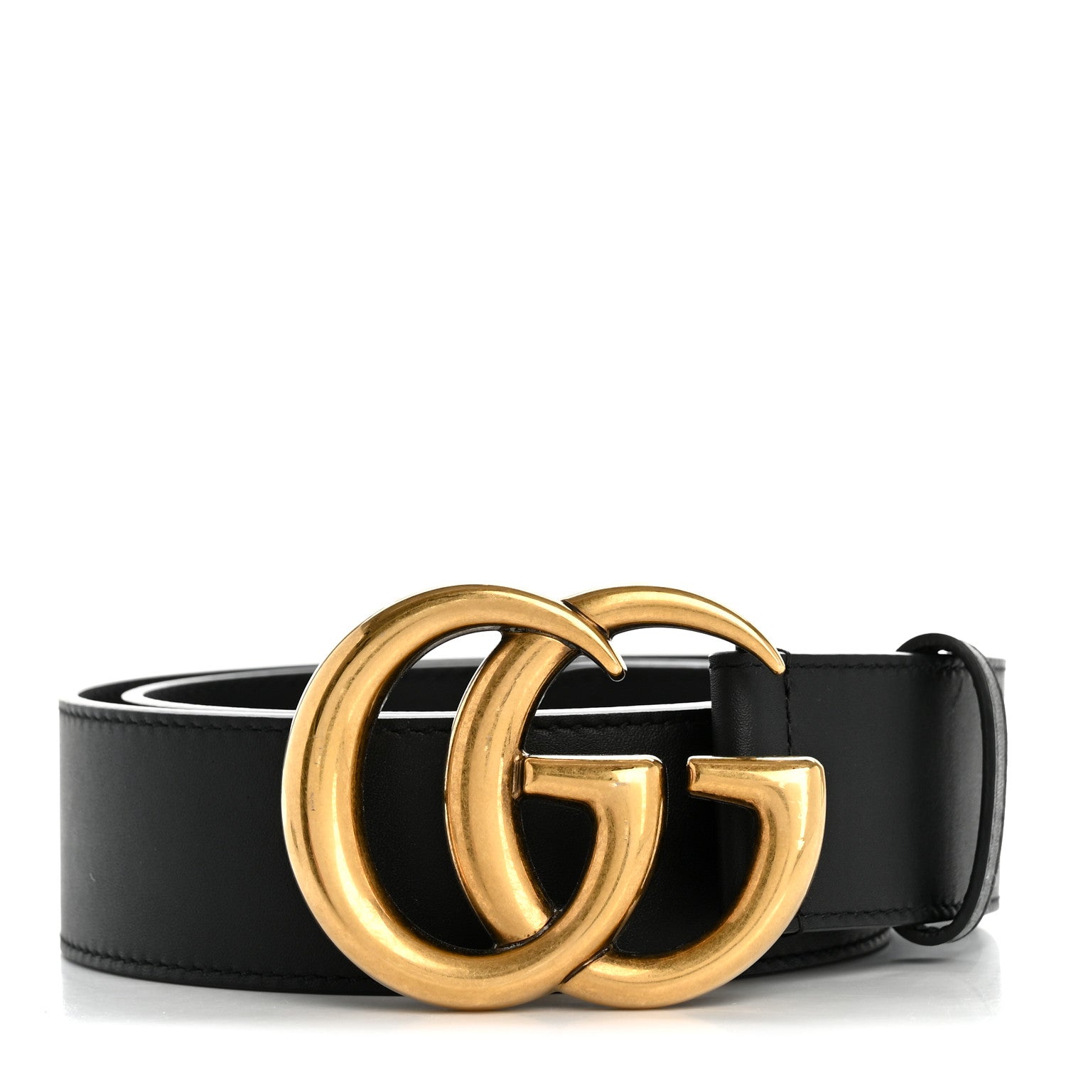 Gucci Calfskin Double G 40mm Belt 80 32 Black 1 of 6