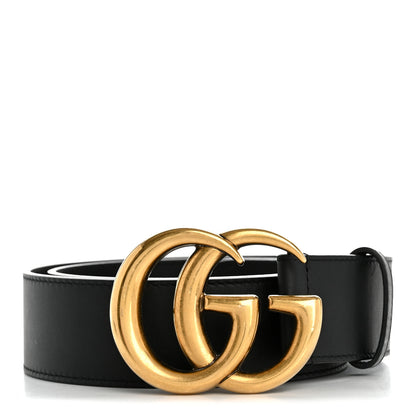 Gucci Calfskin Double G 40mm Belt 80 32 Black 1 of 6