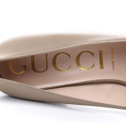 Gucci Malaga Kid Sylvie Web Chain Mid Heel Loafers 40.5 Mud 7 of 10