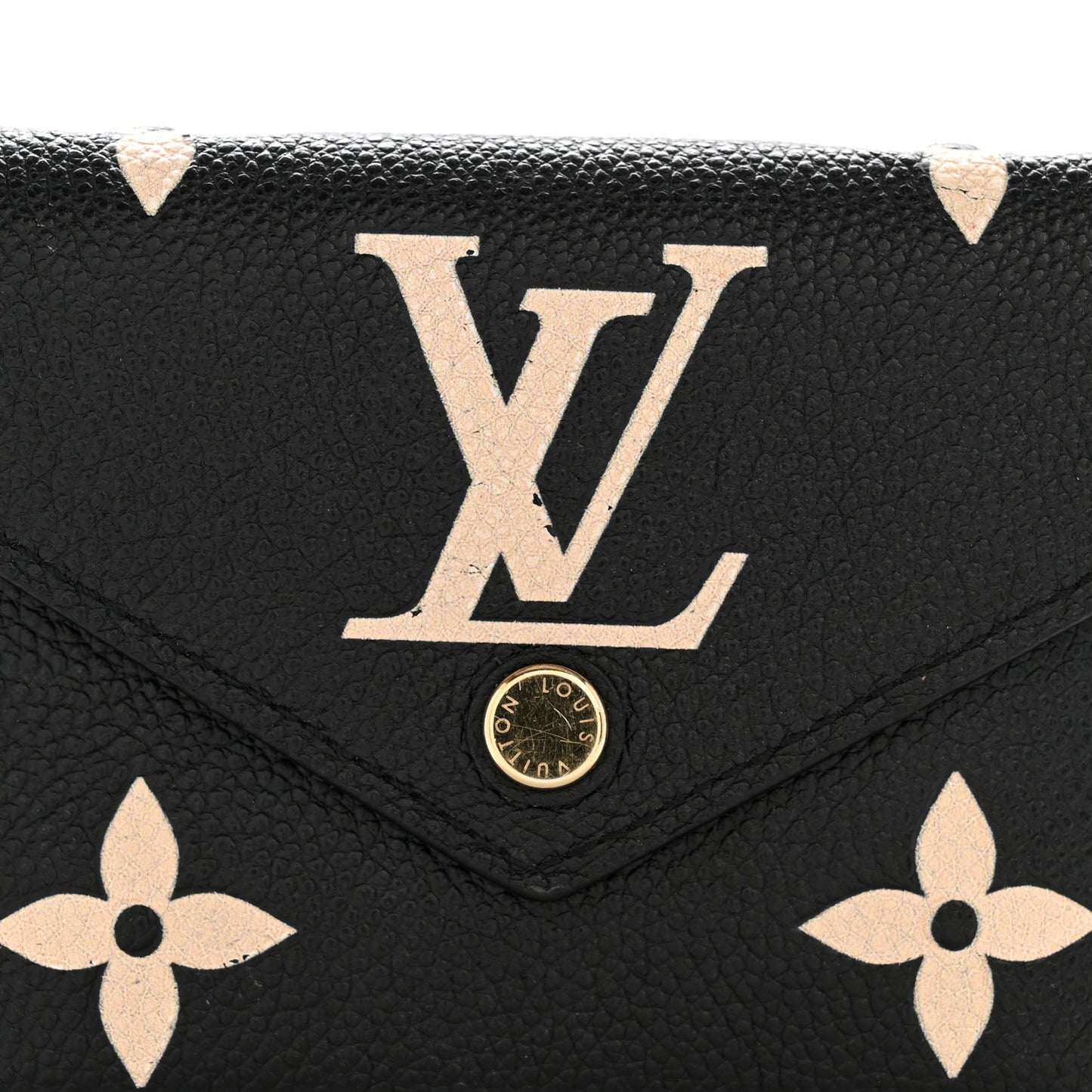 Empreinte Monogram Giant Victorine Wallet Black Beige