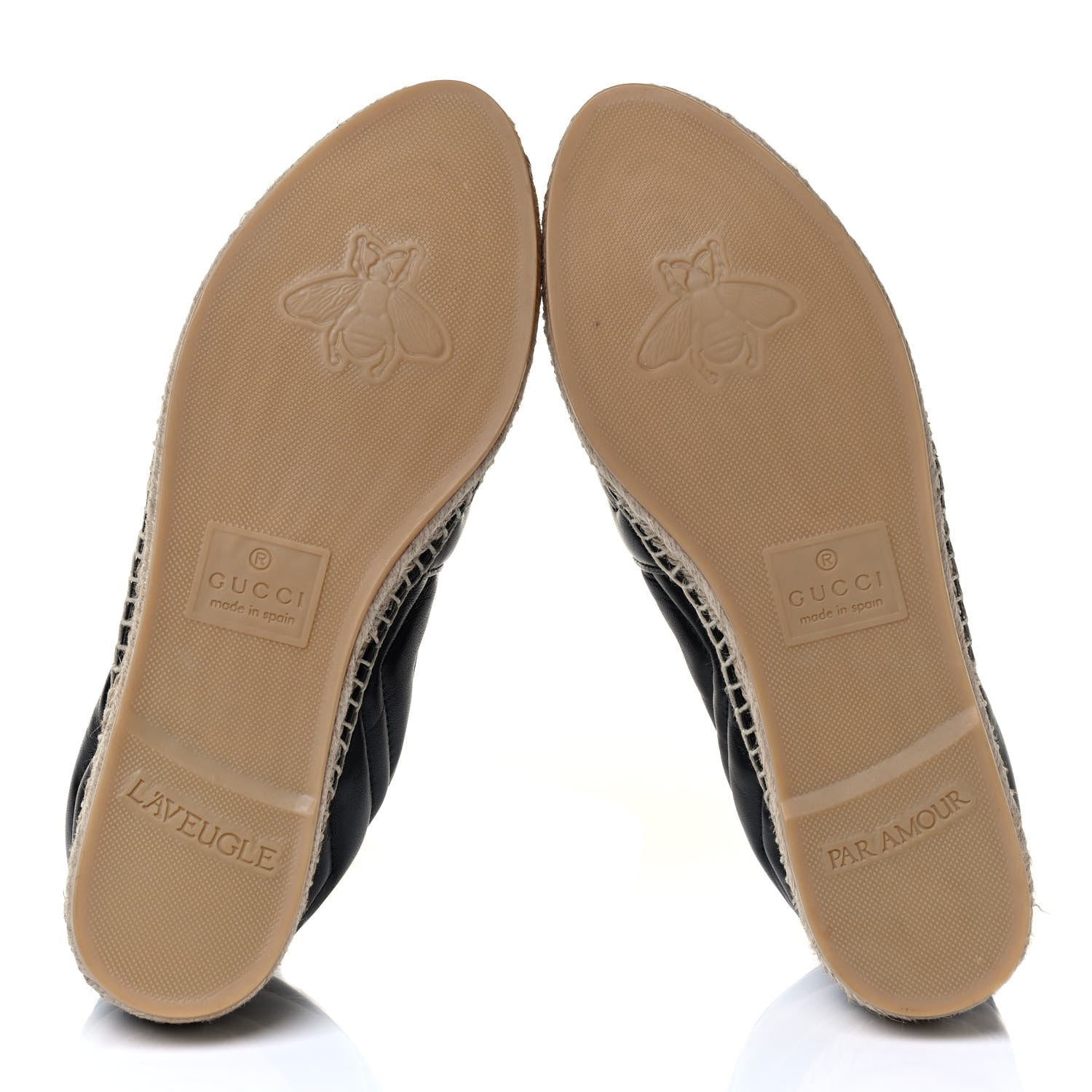 Gucci Nappa Matelasse GG Marmont Espadrilles 38.5 Black 4 of 4