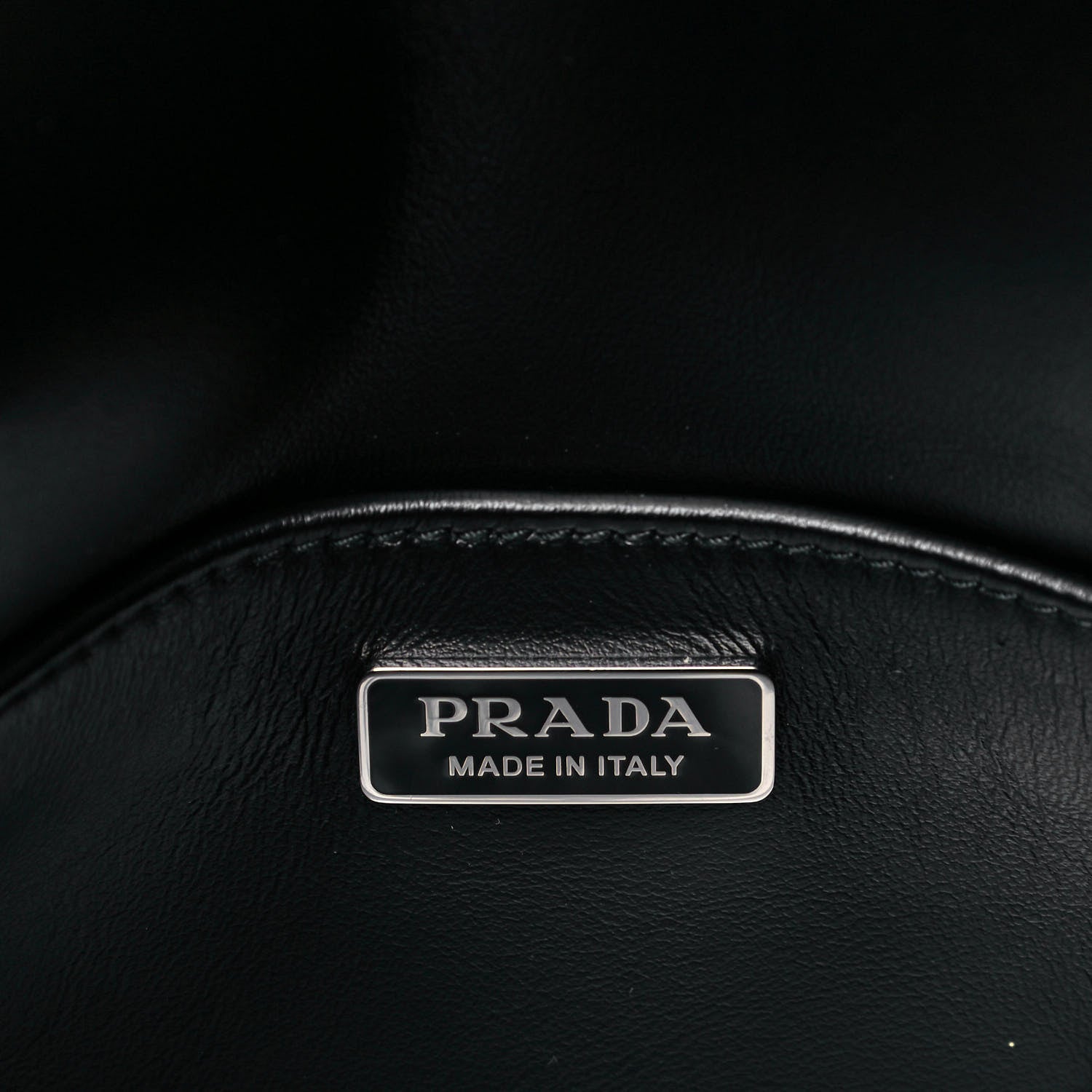 Prada Spazzolato Cleo Flap Adjustable Strap Shoulder Bag Black 6 of 9