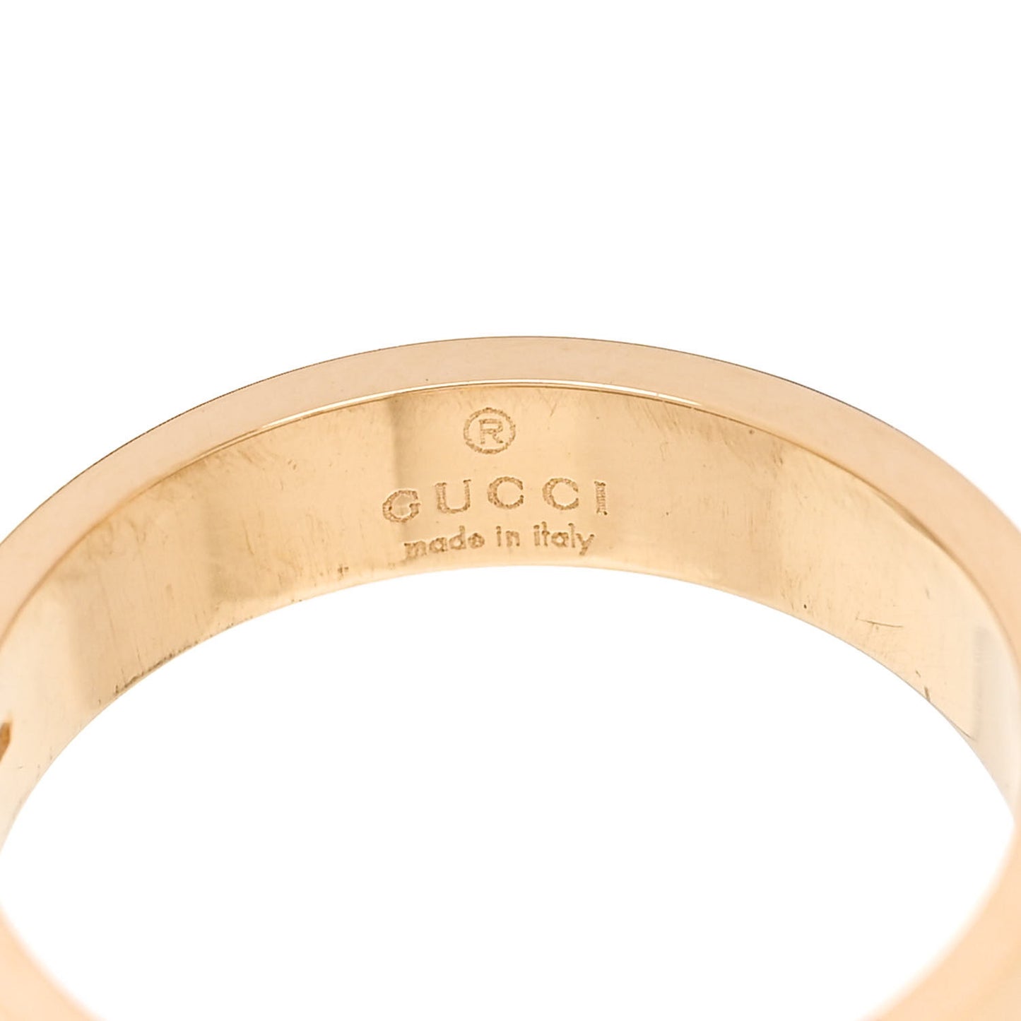 18K Yellow Gold 4mm Icon Thin Band Ring 49 4.75
