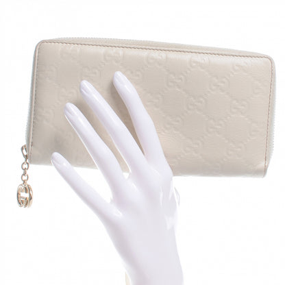 Gucci Guccissima GG Pierce Zip Around Wallet White 2 of 7