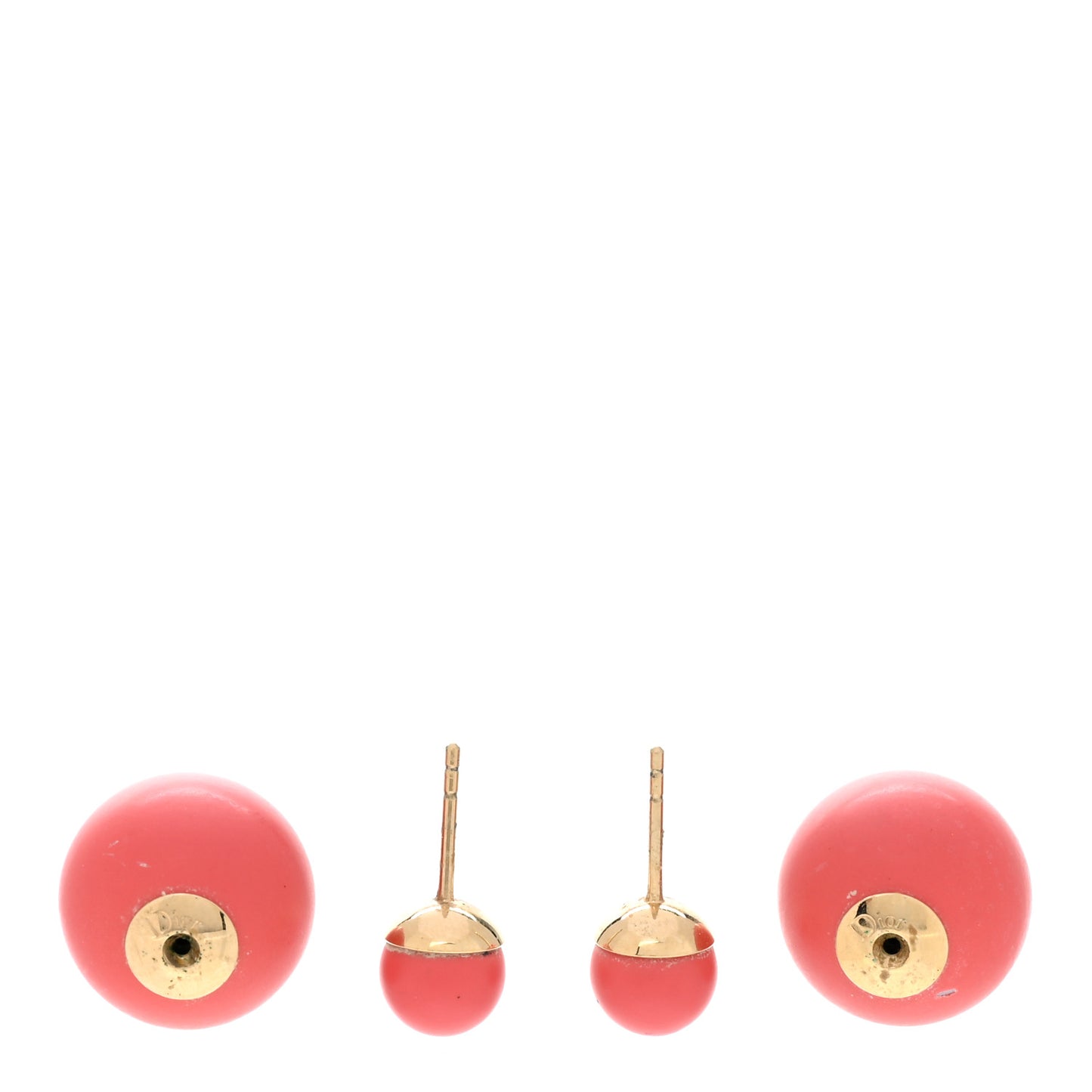 Mise En Dior Tribal Earrings Matte Pink