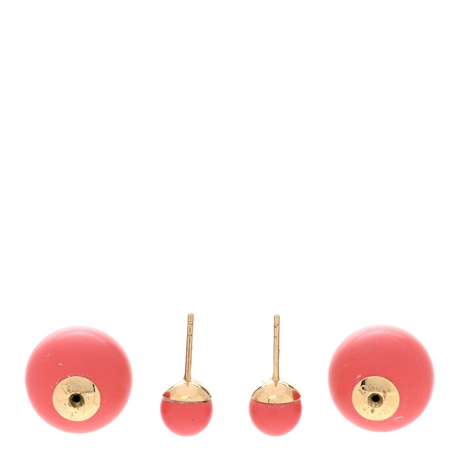 Christian Dior Mise En Dior Tribal Earrings Matte Pink 3 of 6