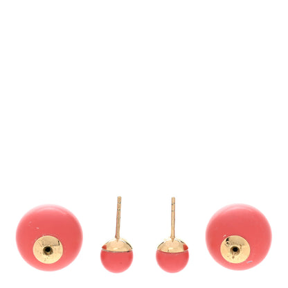 Christian Dior Mise En Dior Tribal Earrings Matte Pink 3 of 6