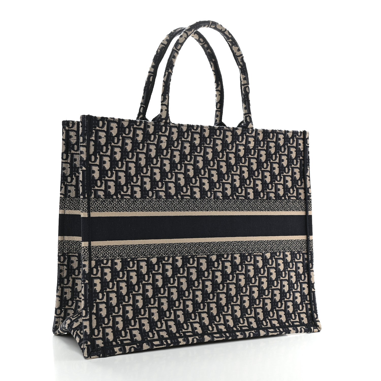Christian Dior Oblique Book Tote Blue Multicolor 3 of 9