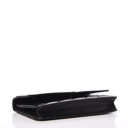 Chanel Patent Quilted Brilliant Wallet On Chain WOC Black 4 of 9