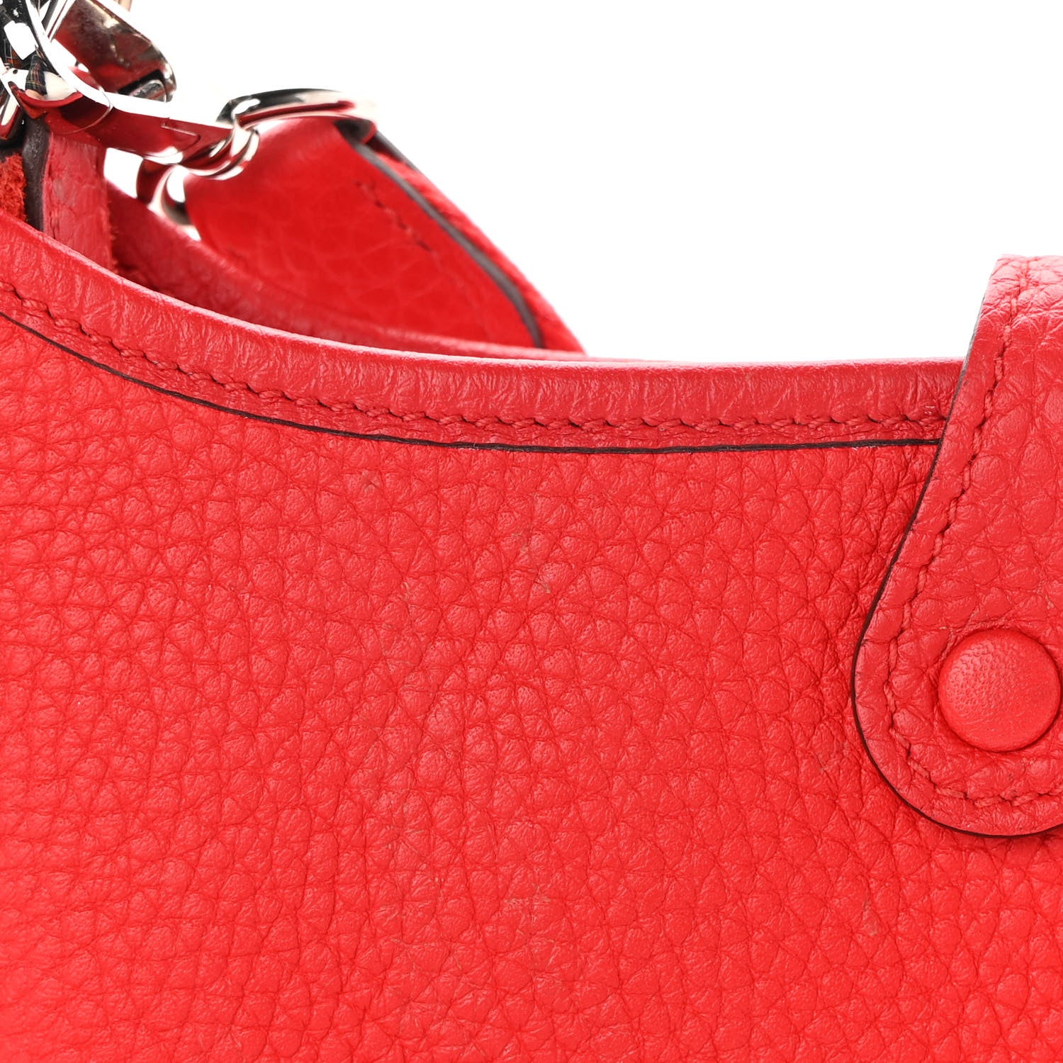 Hermes Taurillon Clemence Evelyne TPM Rouge De Coeur 14 of 15