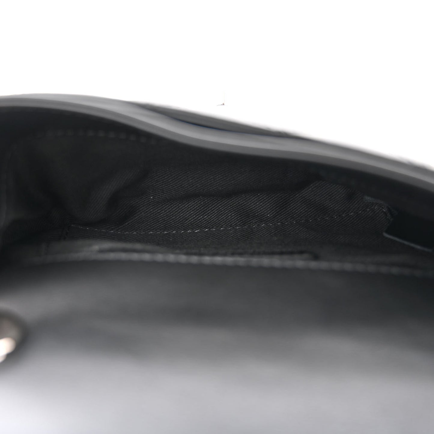 Calfskin Quilted CC Uniform Flap Belt Bag Black