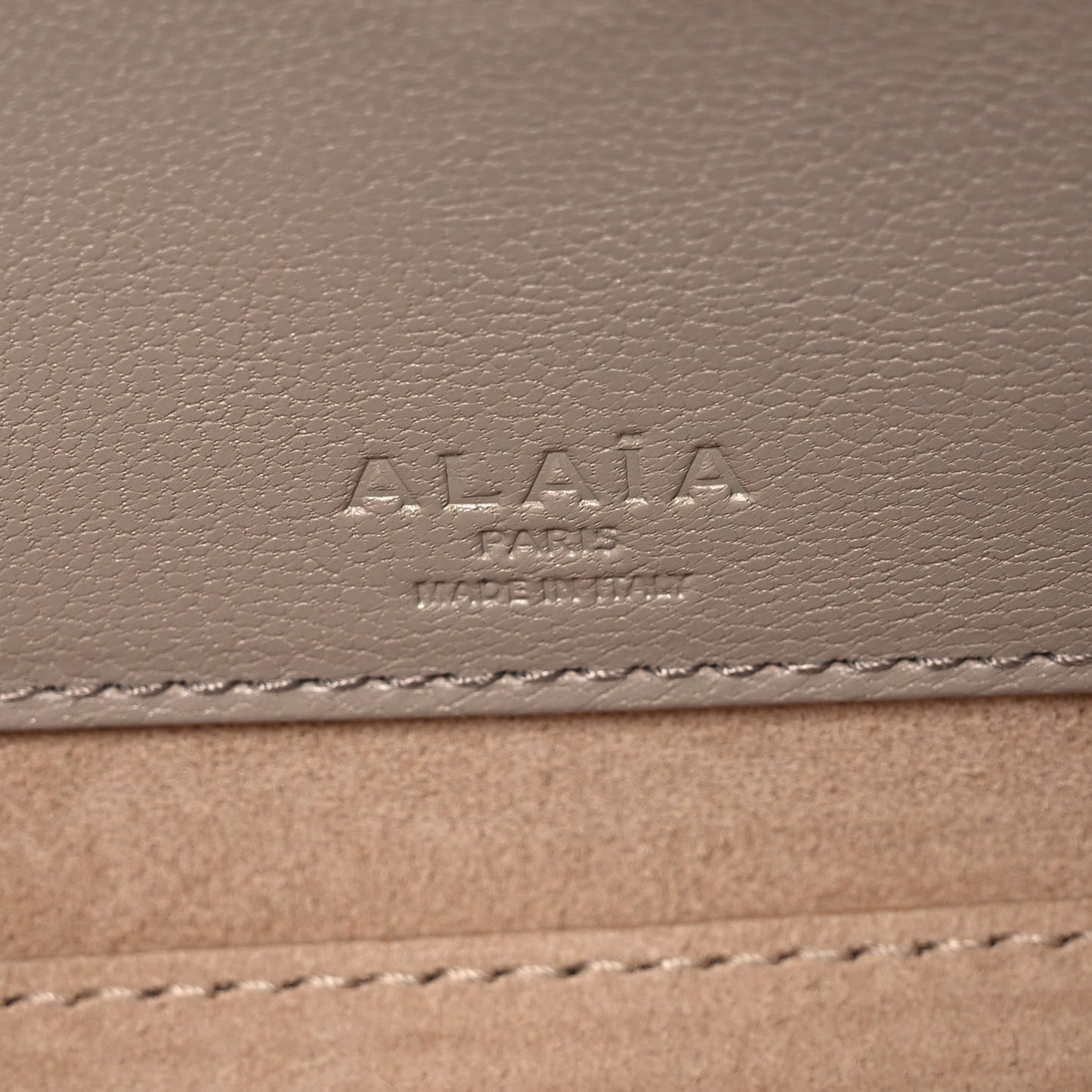 Goatskin Medium Le Teckel Bag Grege