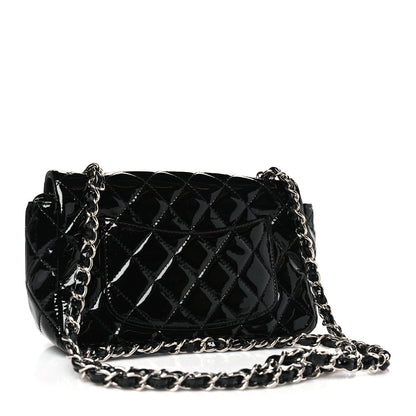 Chanel Patent Calfskin Quilted Mini Rectangular Flap Black 3 of 9
