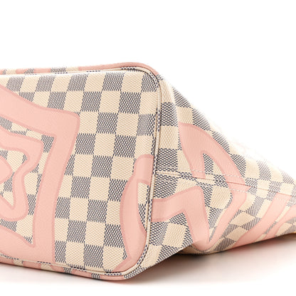 Louis Vuitton Damier Azur Tahitienne Neverfull MM 12 of 12