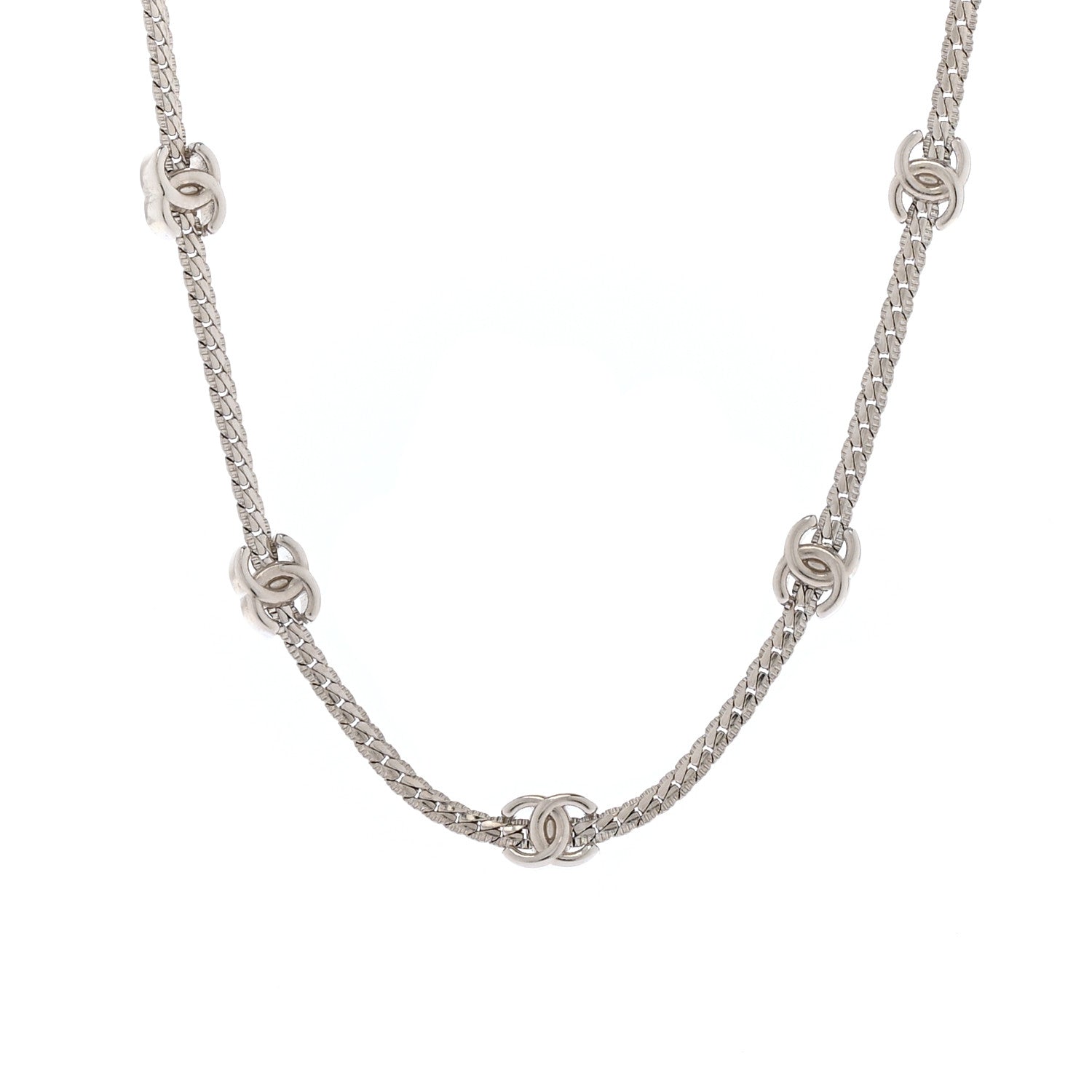 Chanel Metal CC Short Chain Necklace Gold 4 of 6