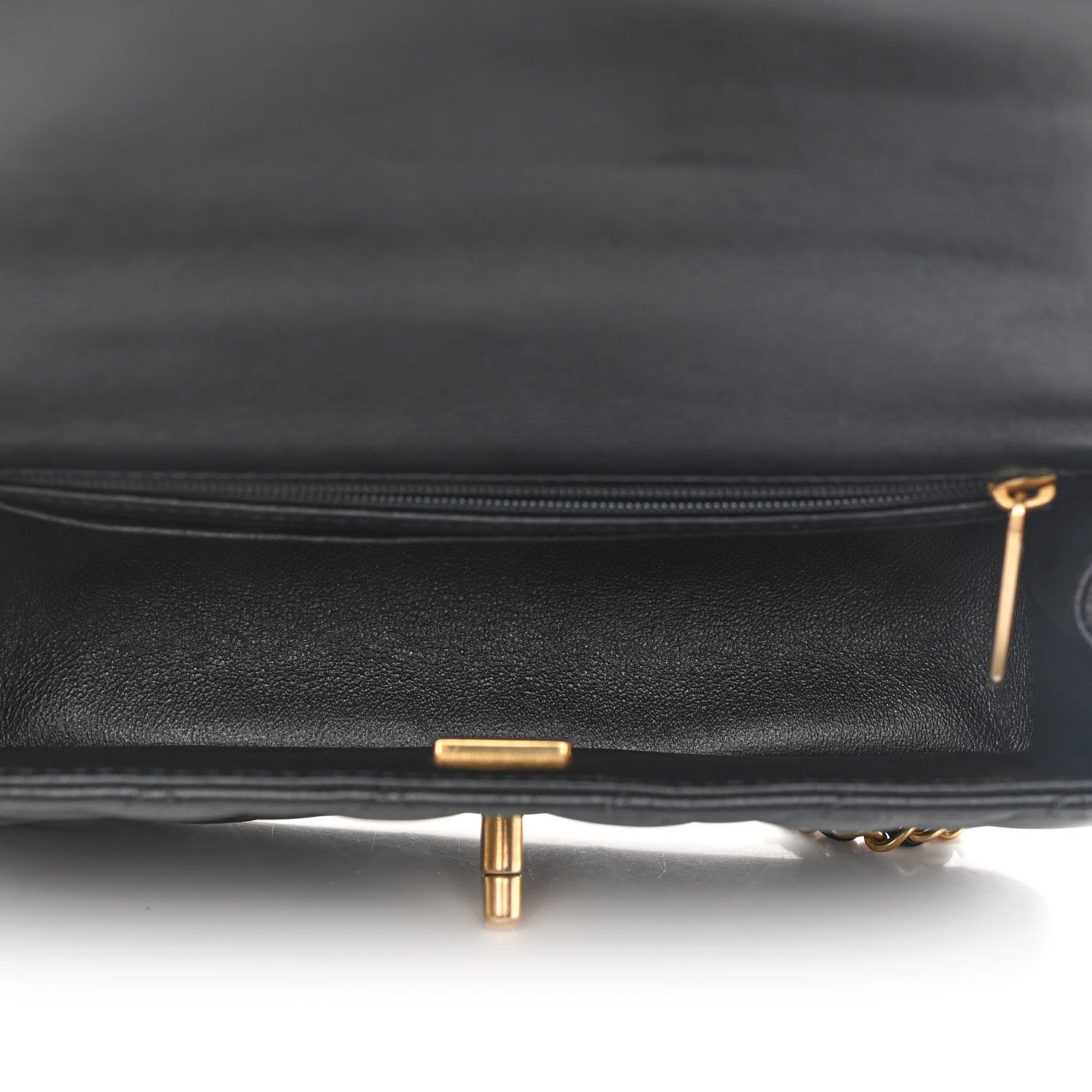 Chanel Lambskin Quilted Mini Top Handle Rectangular Flap Black 5 of 9
