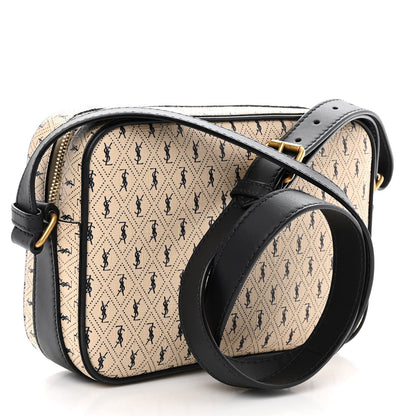 Saint Laurent Canvas Smooth Calfskin Le Monogramme Camera Bag Beige 3 of 9