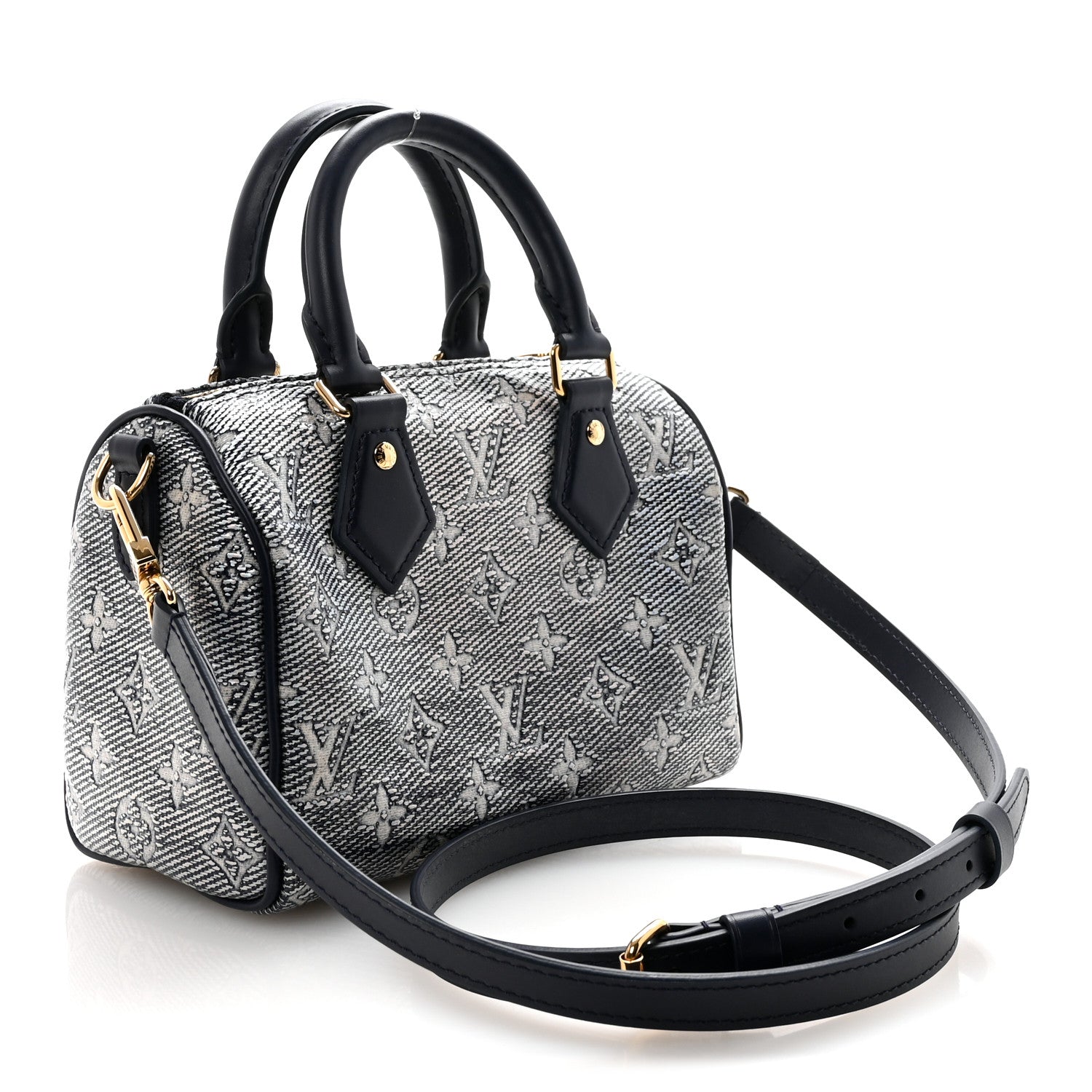 Louis Vuitton Monoglam Speedy Bandouliere 20 Blue 3 of 10