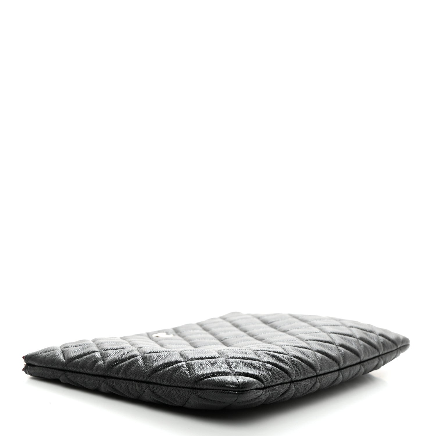 Chanel Caviar Quilted Medium Cosmetic Case Black 4 of 8