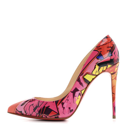Christian Louboutin Patent Metrograf Pigalle Follies 100 Pumps 37.5 Multicolor 1 of 9