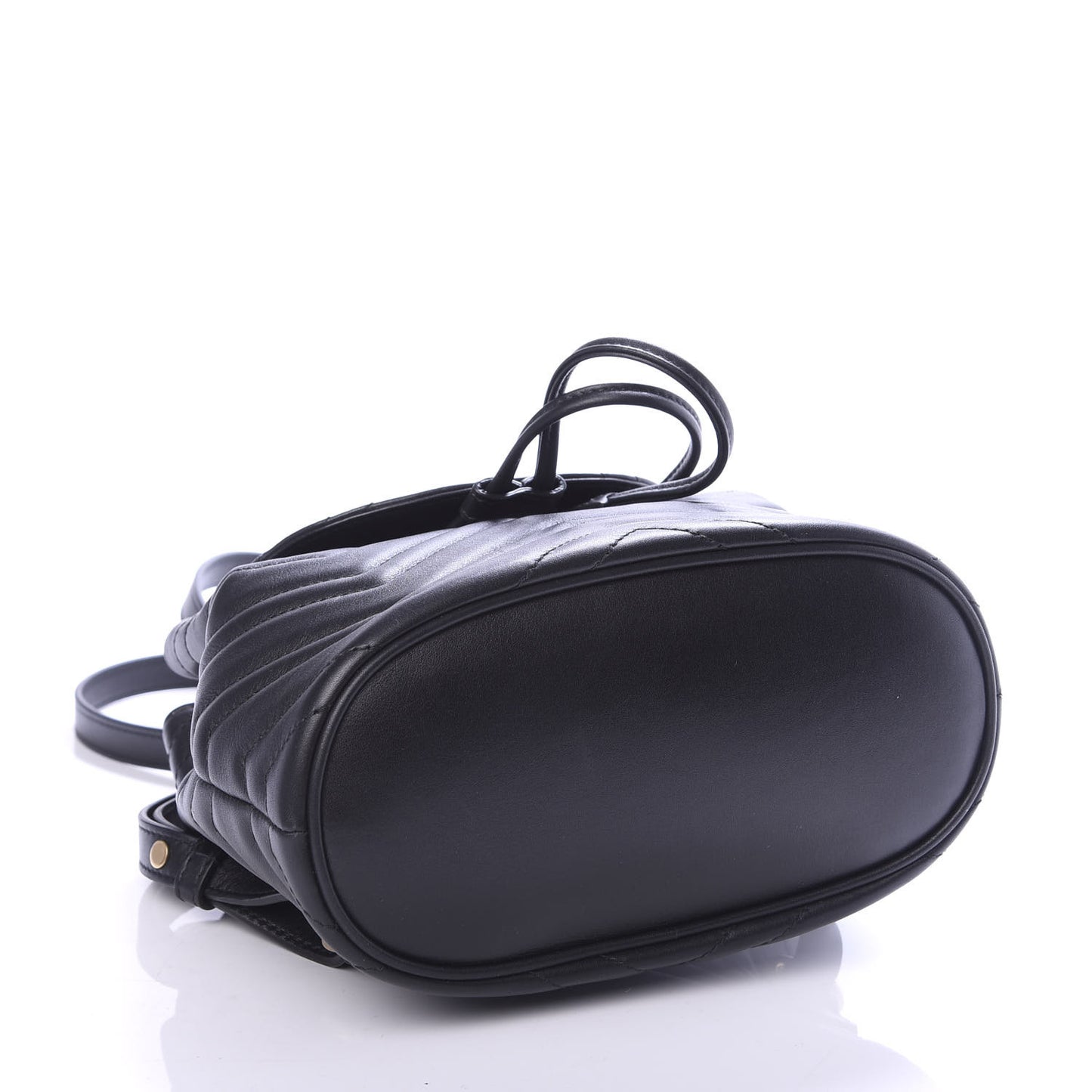 Calfskin Matelasse GG Marmont Flap Backpack Black