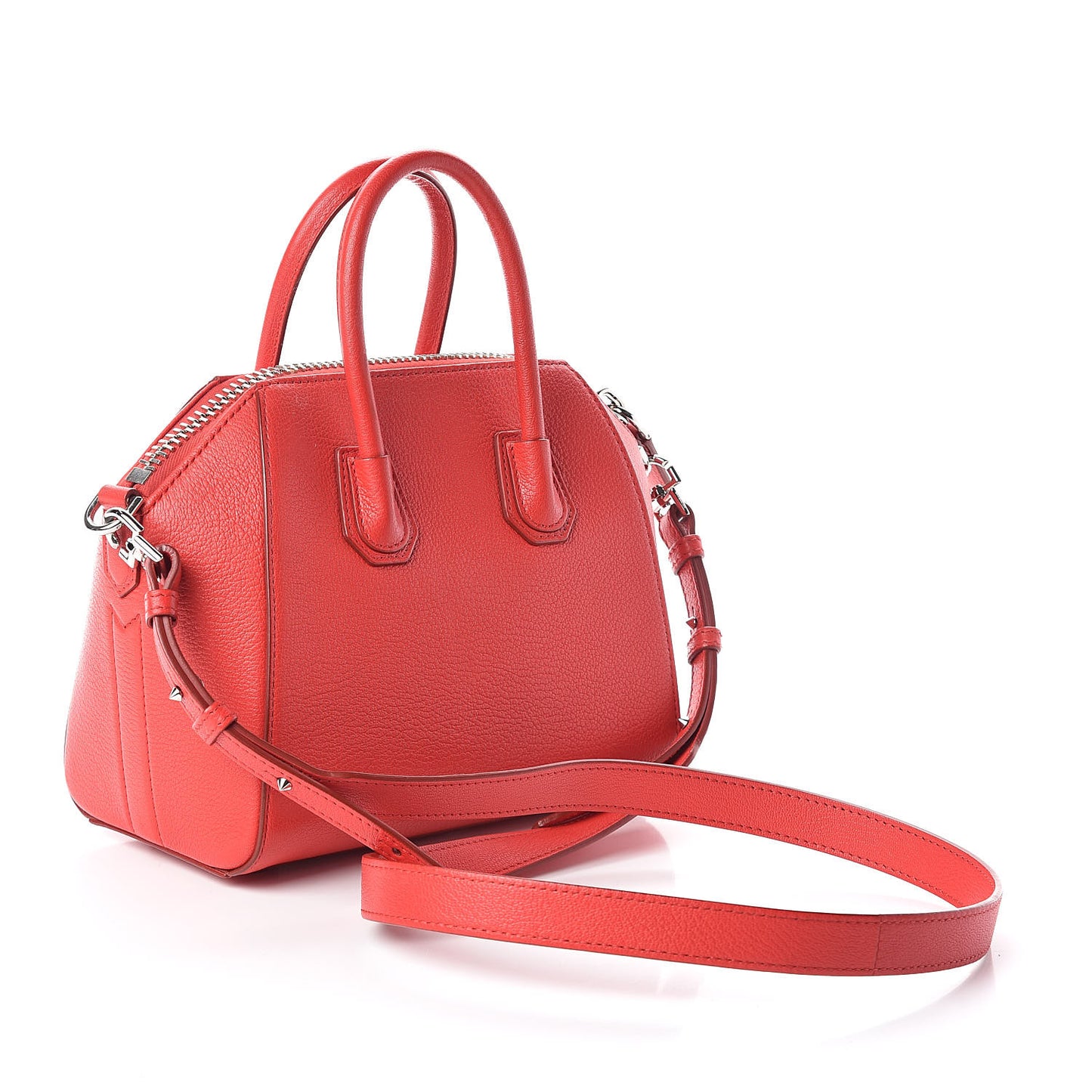 Sugar Goatskin Mini Antigona Medium Red