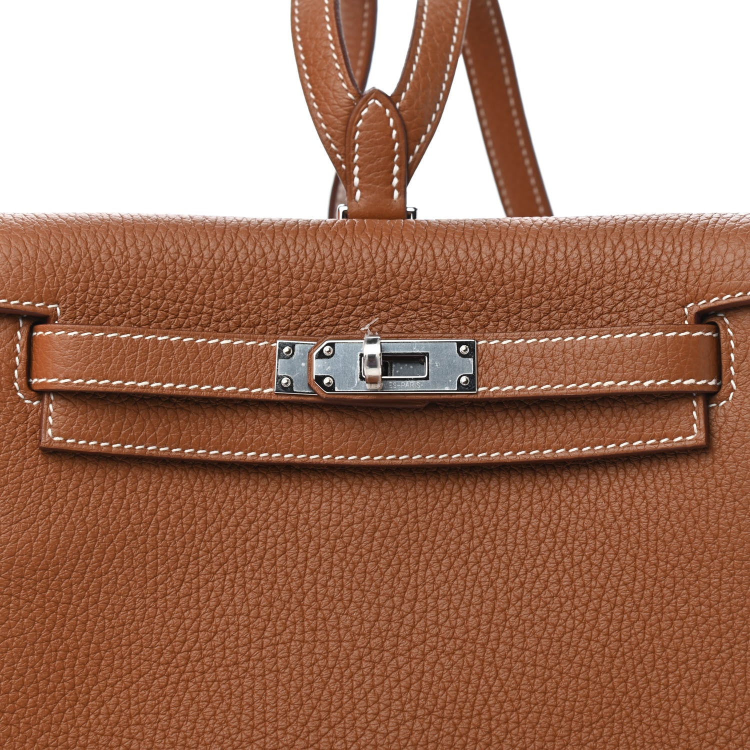 Hermes Taurillon Clemence Kelly Ado Backpack Gold 9 of 10