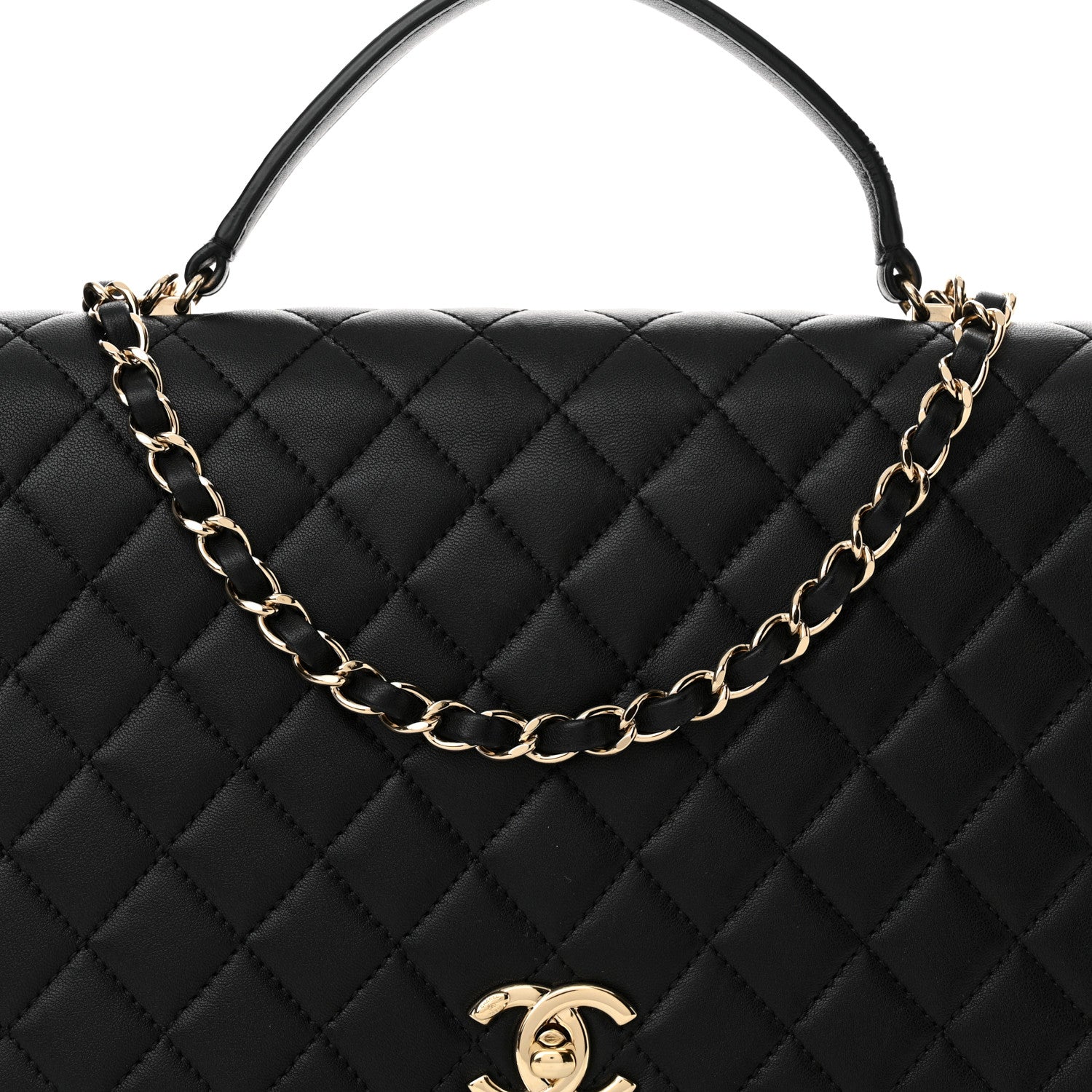 Chanel Lambskin Quilted Medium Citizen Chic Flap Black 8 of 13