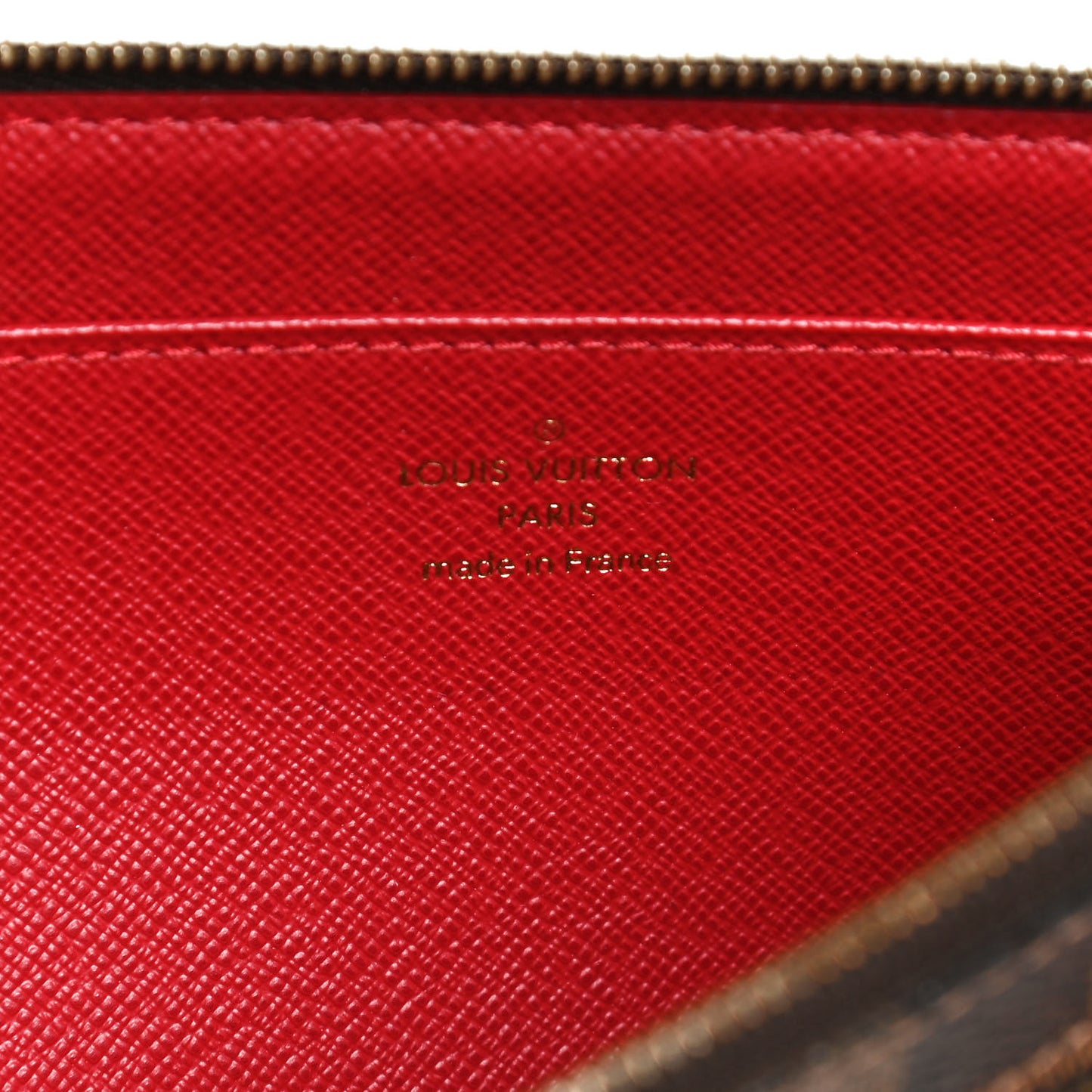 Damier Ebene Complice Trunks and Bags Wallet Red