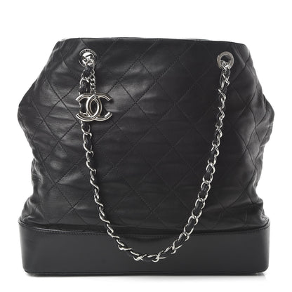 Chanel Calfskin Stitched Large VIP Shopping Tote Black 1 of 13