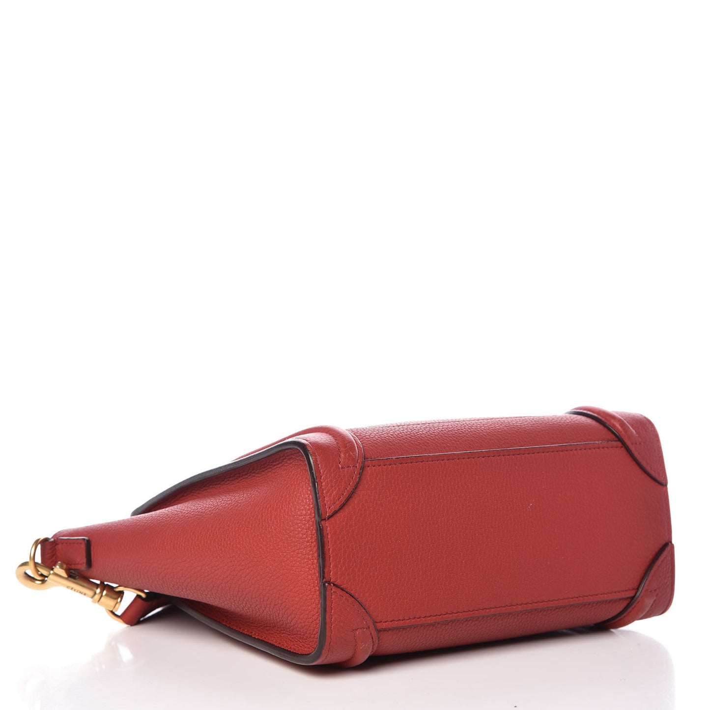 Baby Grained Calfskin Nano Luggage Red