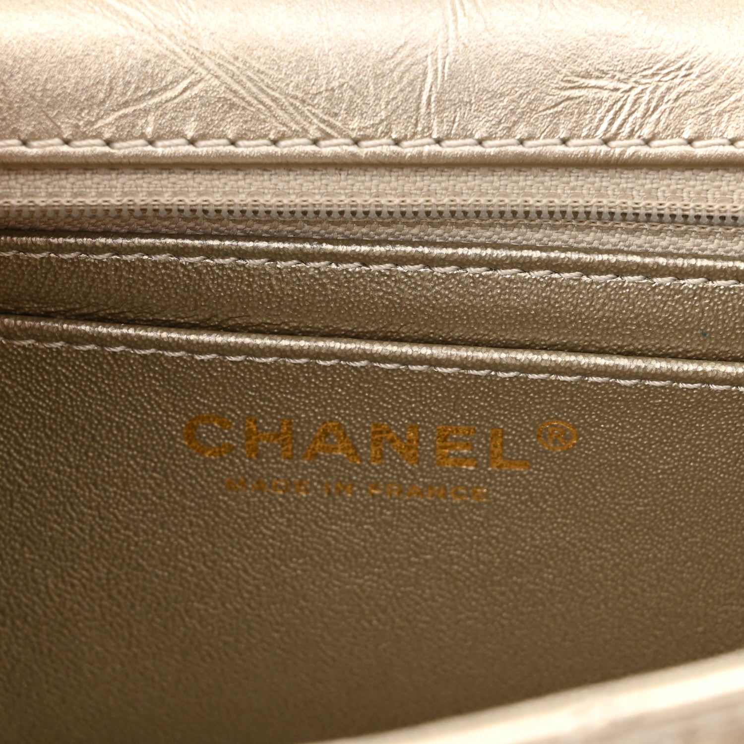 Chanel Metallic Aged Calfskin Quilted 2.55 Reissue Mini Flap Light Gold 6 of 11