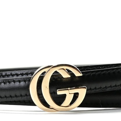 Gucci Calfskin Double G 12mm Belt 80 32 Black 2 of 3