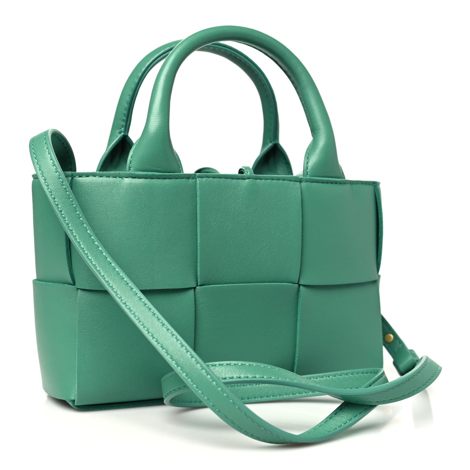 Bottega Veneta Nappa Maxi Intrecciato Mini Arco Tote Celadon 4 of 9