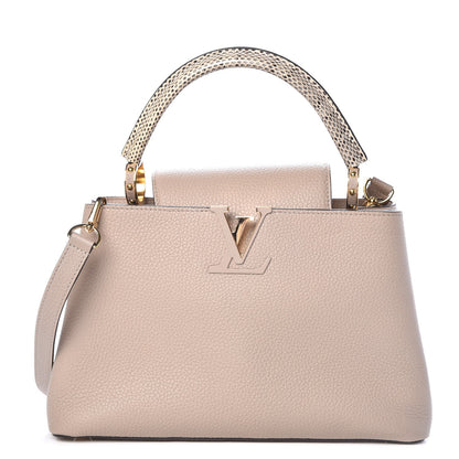 Louis Vuitton Taurillon Python Capucines PM Galet 1 of 7