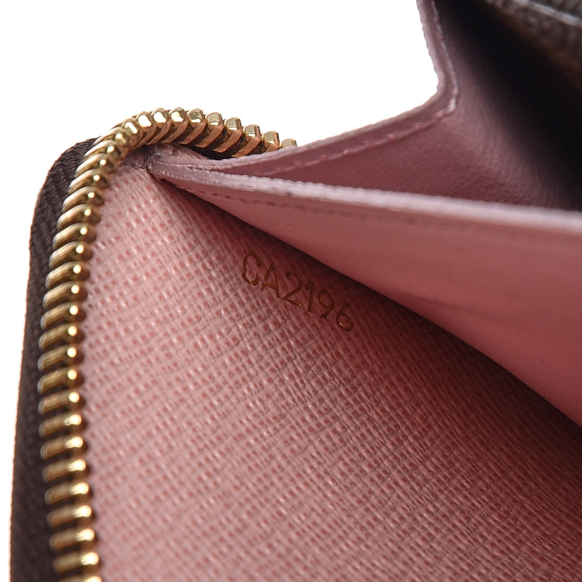 Monogram Clemence Wallet Rose Ballerine