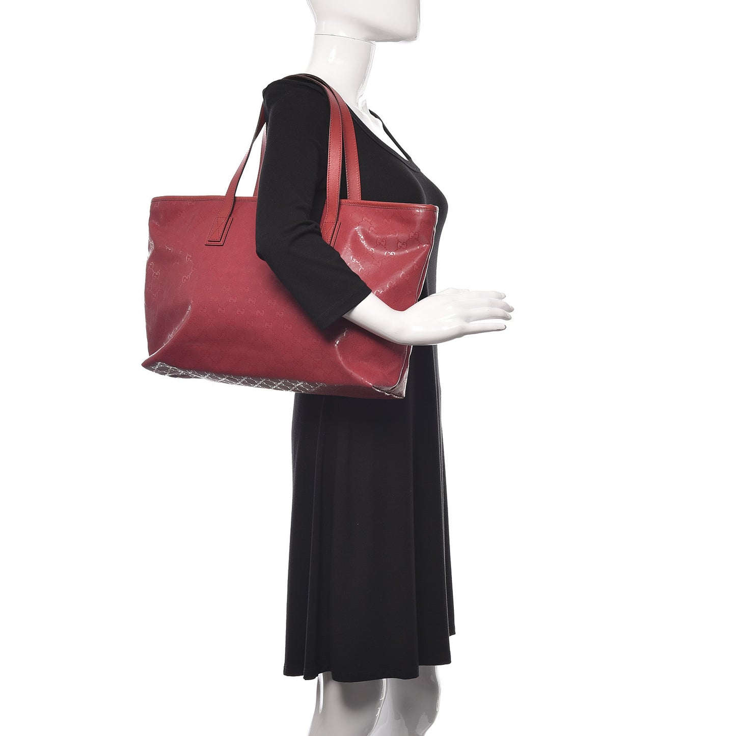 Imprime Monogram Medium Zippered Shopping Tote Rose Blush