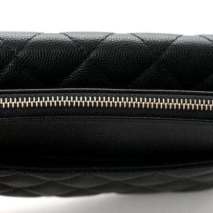 Chanel Caviar Quilted Flap Phone Holder With Chain Black 13 of 14