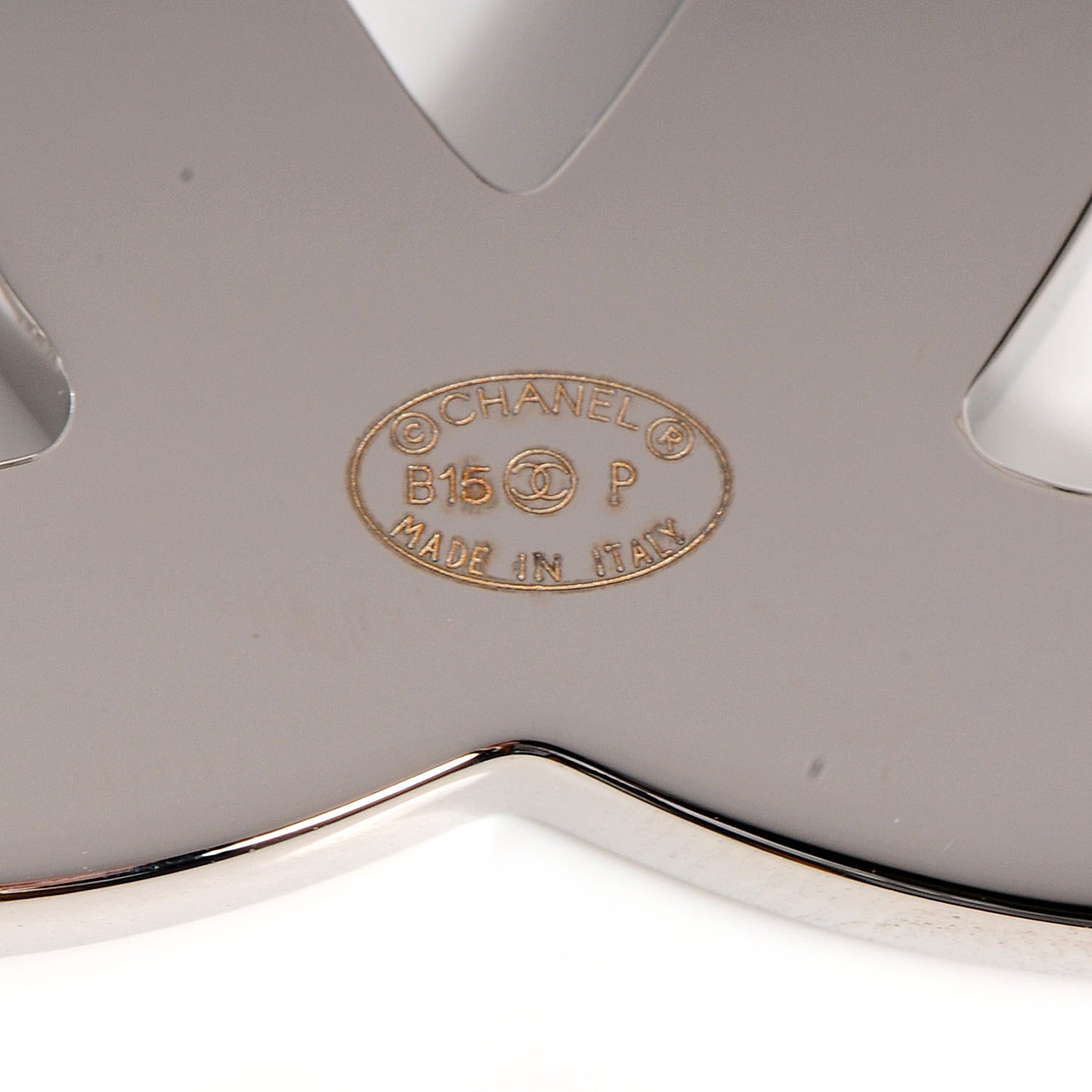 Reversible Leather CC Logo Belt 75 White Black