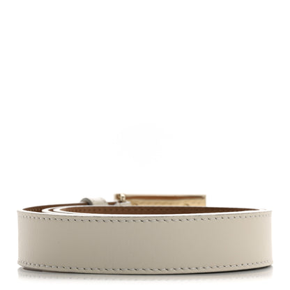 Fendi Calfskin Enamel  FF Belt 85 34  White 2 of 11