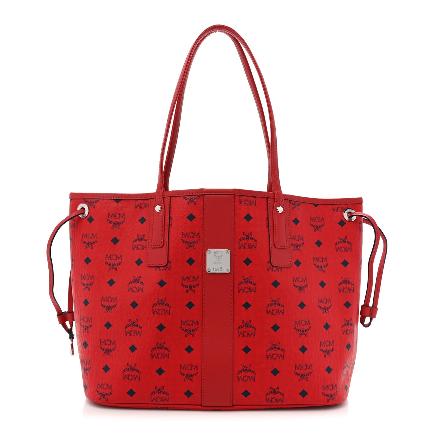 Visetos Large Liz Reversible Shopper Tote Ruby Red