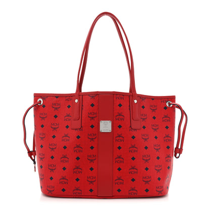 MCM Visetos Large Liz Reversible Shopper Tote Ruby Red 1 of 18
