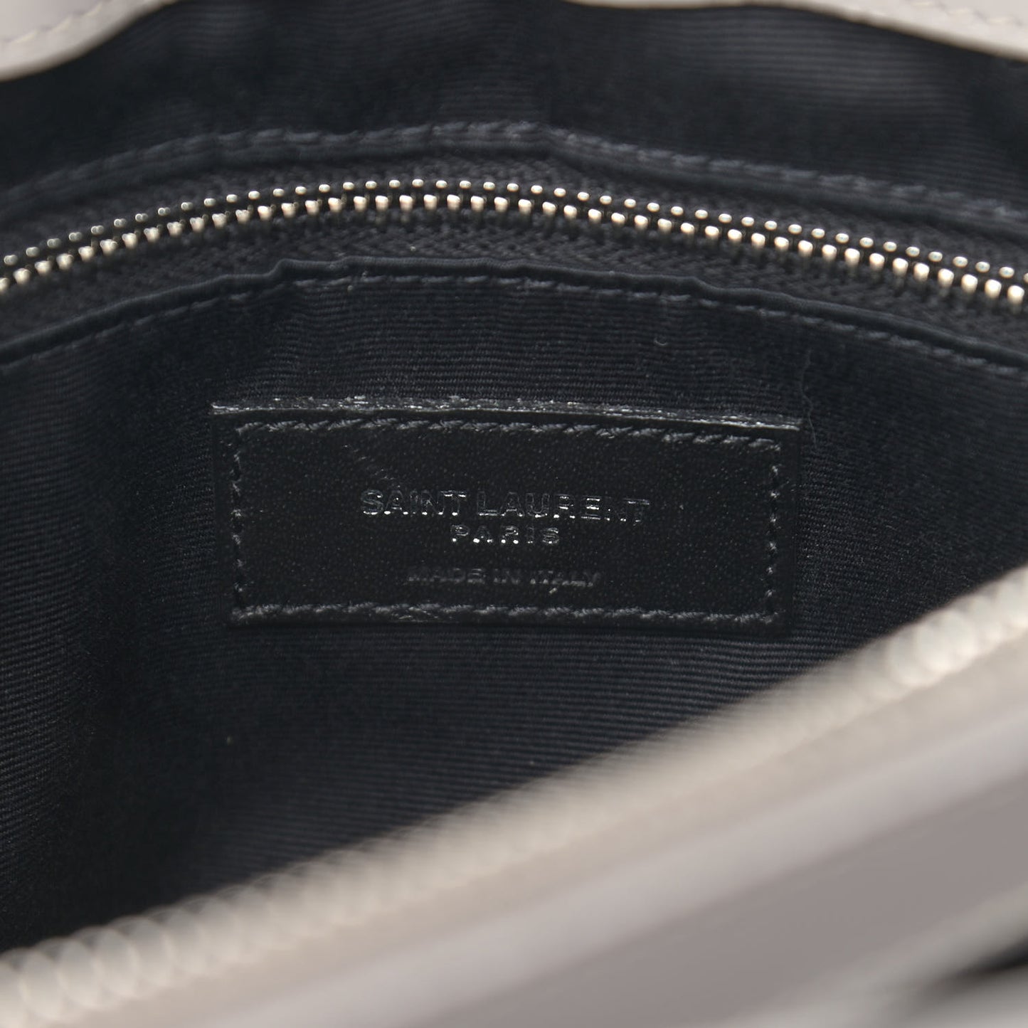 Calfskin Y Quilted Monogram Medium Loulou Chain Satchel Light Gray